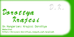 dorottya krajcsi business card